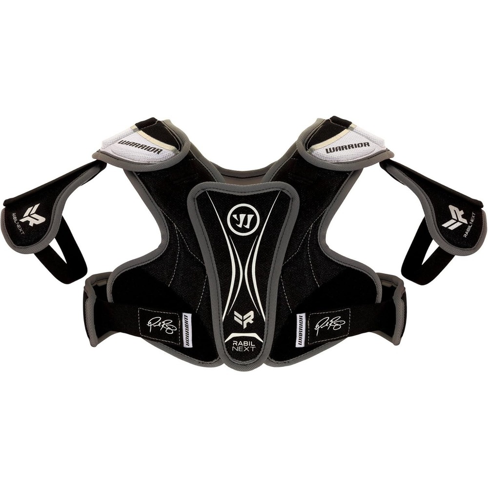 Warrior Youth Rabil Next Shoulder Pads - Black, Medium